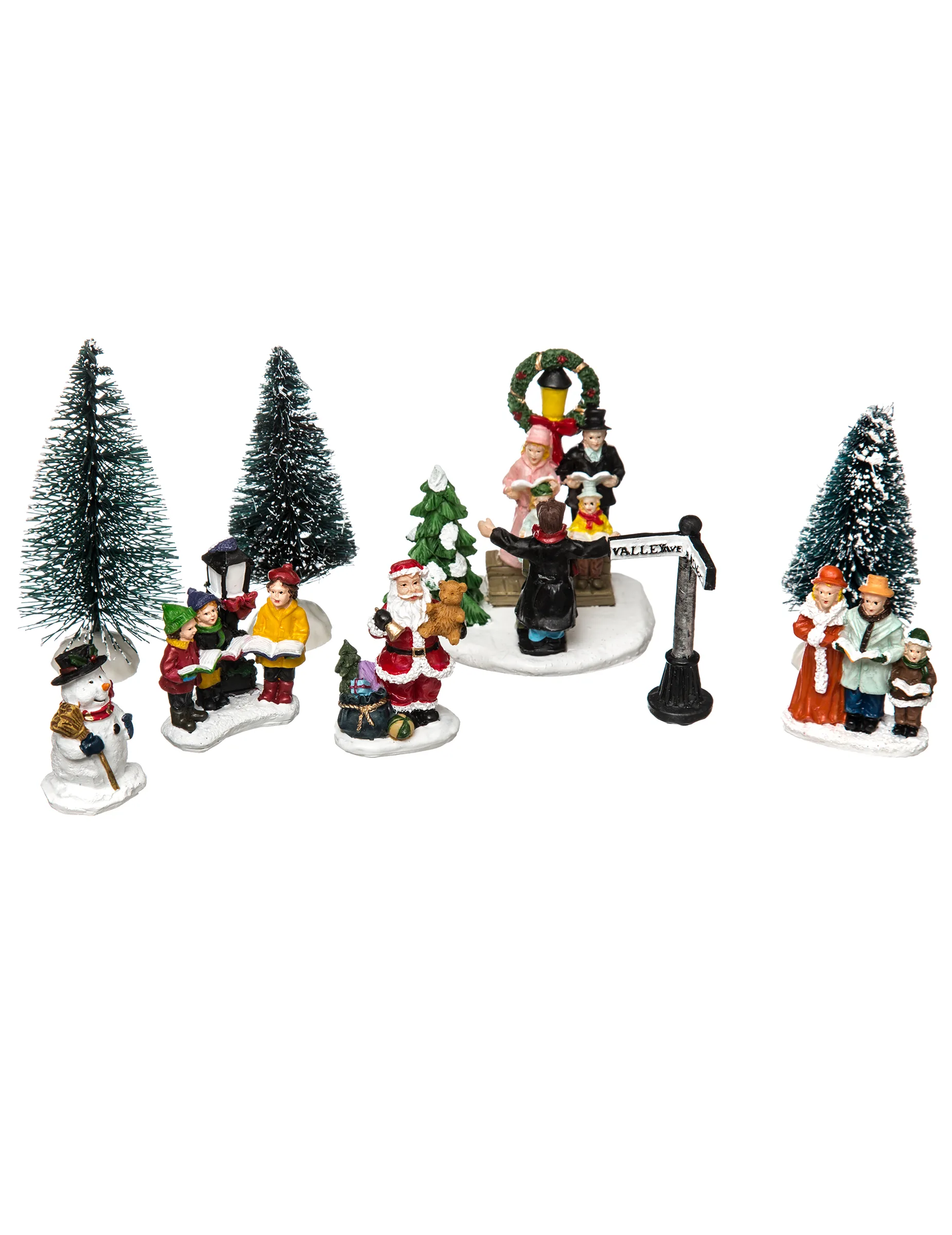 Festliches Weihnachtsdorf Tischdeko 8-teilig bunt - JJA - FashionsVida