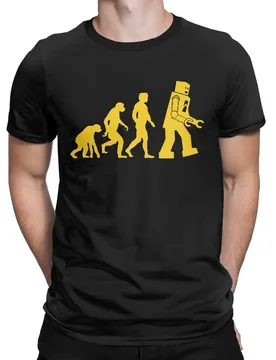 Robot Evolution The Big Bang Theory Sheldon T-Shirts Men Funny 100% Cotton Tees O Neck Short Sleeve T Shirt Gift Idea Clothes - Aliexpress - FashionsVida