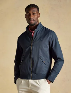 Cotton Rich Harrington Jacket Navy male - Joules - FashionsVida
