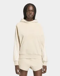 Womens FELPA CON CAPPUCCIO KIT 3-STRIPES - Beige, beige beige Donna taglia L