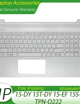 New US Keyboard For HP 15-DY 15T-DY 15-EF 15S-EQ TPN-Q222 Laptop Palmrest Upper Cover With Keyboard Replacement Top Case Silvery - Aliexpress - FashionsVida