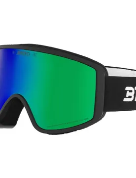 Masque De Ski Pulse Black Green Mirror/CAT3 Homme
