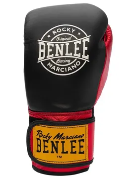 Gants De Boxe En Cuir Metalshire Black / Red 10 oz