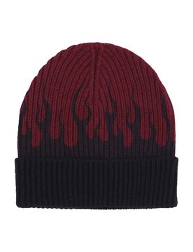 Cappello Uomo Flames Beanie Grape Wine/black