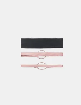 Er-Set elastische Sport-Haarbänder Pastellrosa OS - Stradivarius - FashionsVida