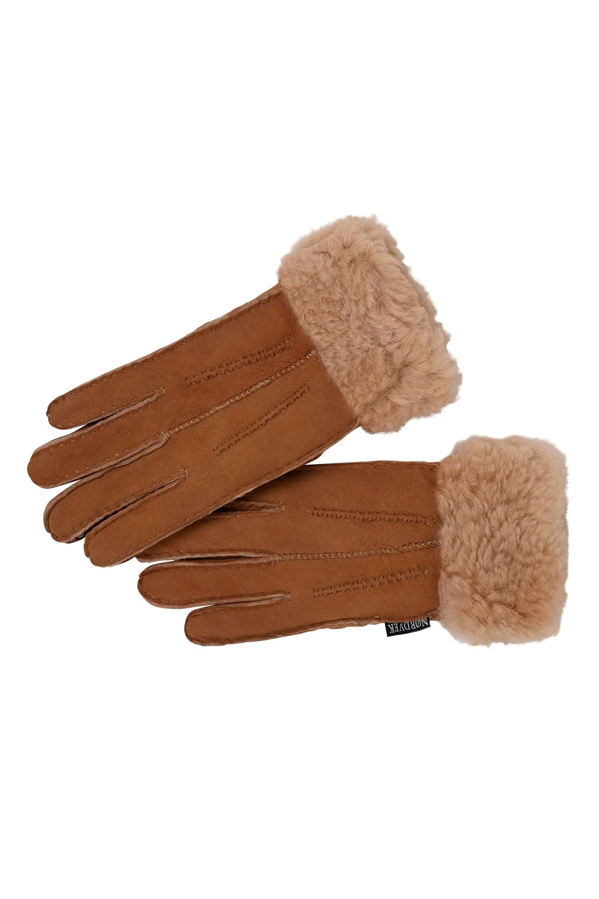 Womens Sheepskin Gloves - - Size: S-M - Nordvek - FashionsVida