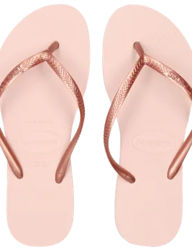 Slim Damen Flip-Flops und Sandalen - Rosa - Größe 37/38 - Plastic/Polycarbonate Pink 37/38 - Havaianas - FashionsVida