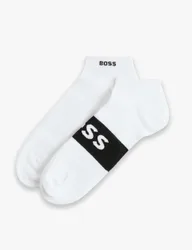 Pack Logo Cotton Rich Trainer Socks White Mix male