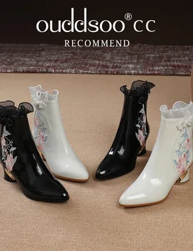 Ods Luxury Women's White Short Boots New Autumn Winter Fashion Trend Plush High Heels Party Wedding Casual Shoes Travel Dancing - Aliexpress - FashionsVida