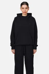 Womens Black Cropped Zip Hoodie - Size X-Small