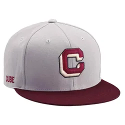 Cappellino Con Visiera The Embossed C Grey / Bordeaux