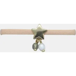 Pulsera Vega Estrella de cristal y perla