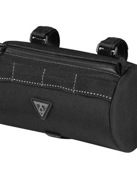 Borsello al manubrio Tubular BarBag Slim nero con cinturini in velcro 1,5 L
