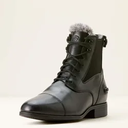 Damen Stiefeletten KENDALL Back Zip Sherpa black 38,5
