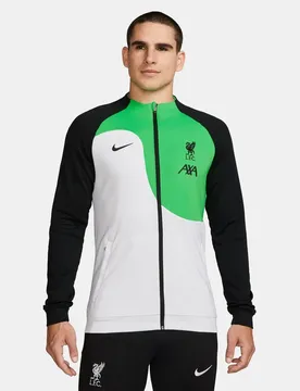 Liverpool FC Academy Pro Full-Zip Herren Fußballjacke, weiß US: L