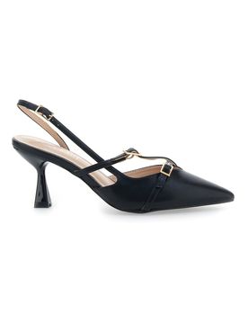 Décolleté Slingback Nere con Cinturini 9532 37