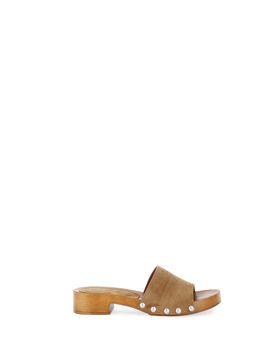 Ciabatte in pelle MARRONE 39