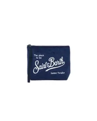 Pochette Aline blu in spugna