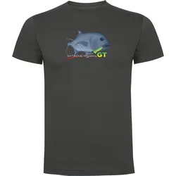 Gt Extreme Fishing Short Sleeve T-shirt Dark Grey XL Men