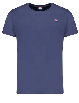 Herren KURZARM-T-Shirt Blau 836016_BLBLU