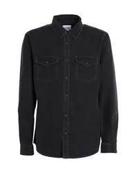 Jeanshemd Herren Braungrau S Herren