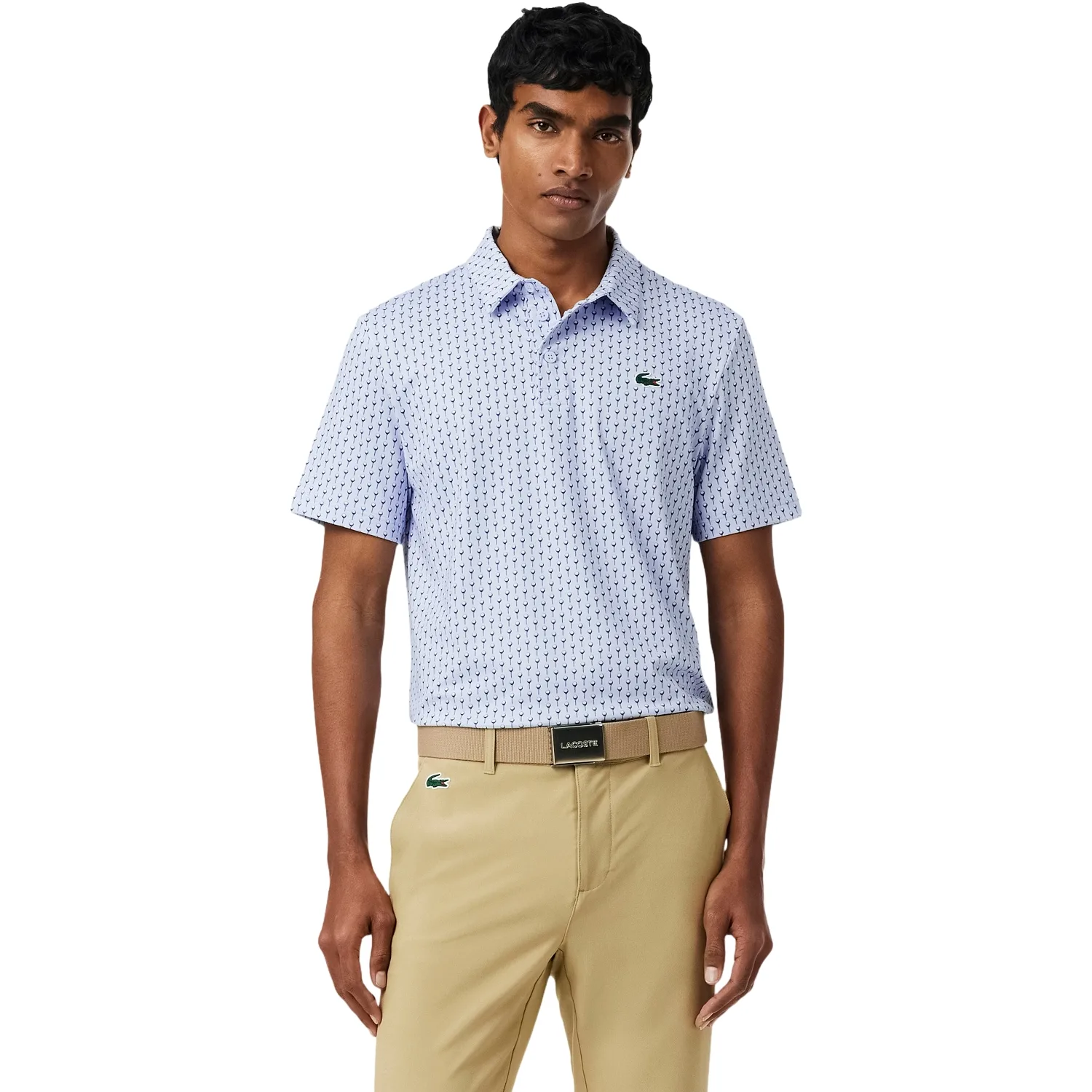 Polo Performance Print, hellblau/weiß xl - Lacoste - FashionsVida