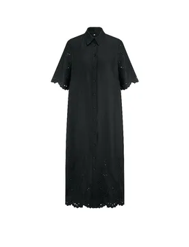 Riani Robe en lin noir 42 - Riani - FashionsVida