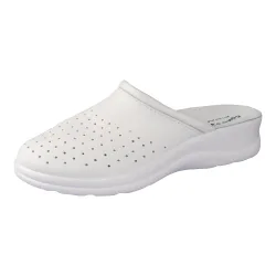 Pantolette mit Leder für Damen 40 weiss