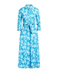 Midi-Kleid Damen Azurblau 34,36,40,42 Damen