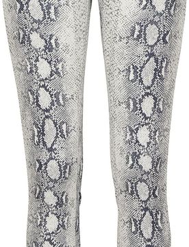 Stoffhose - Ladies Snake Stretch Twill Skinny Pants - S bis L - für Damen - Größe L - altweiß/grau - Frauen - female