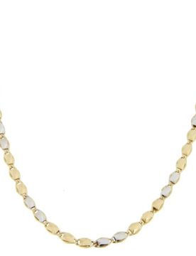 Collana Uomo Oro Giallo Bianco GL100362