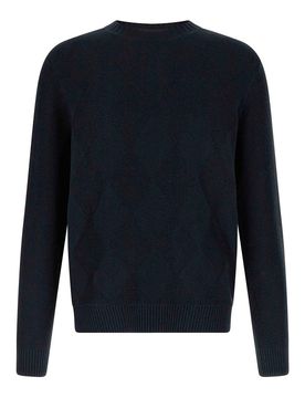 Maglione con intarsio di diamanti