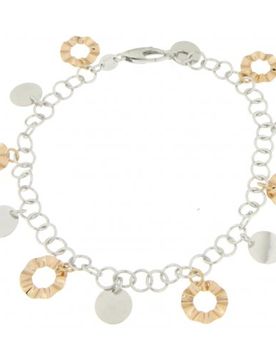 Bracciale Donna Oro Bianco Rosa GL100259