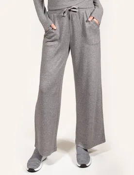 Pantalon large Gris chiné gris chiné L - Isotoner - FashionsVida