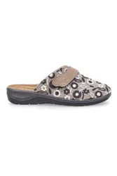 Pantofola fantasia floreale con chiusura a strappo e sottopiede anatomico 15OD 36