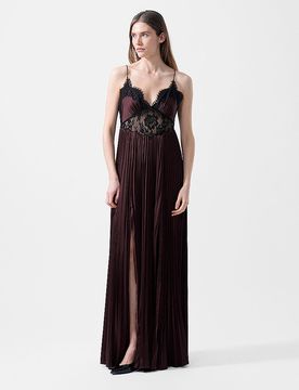 Vestido de noche marrón 38