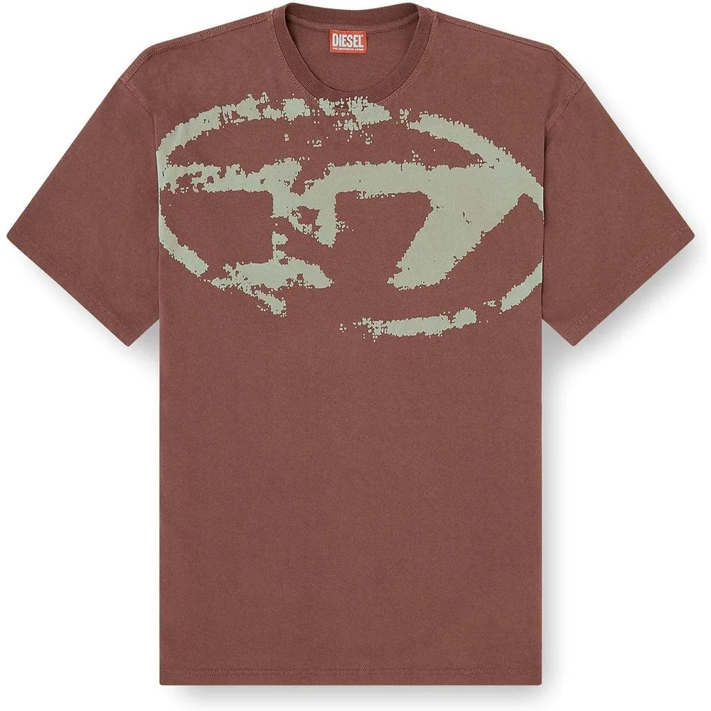 Camiseta de manga corta de hombre con logo frontal - Diesel - FashionsVida