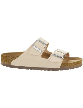 Sandales en matière synthétique - Arizona Vegan Birko-Flor Light Rose - Taille 36 - Beige - Birkenstock - FashionsVida