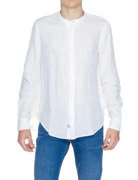 Blauer Herren Hemd Weiß 473982