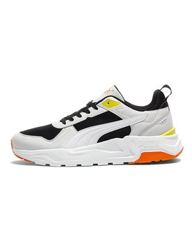 Sneakers bianche nere e arancioni in mesh Trinity 2 LT 42