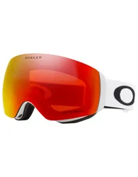 Masque de ski - Flight Deck M Matte White Prizm Torch Iridium - Blanc