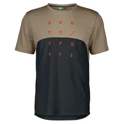 Maglia A Maniche Corte Trail Flow Dri Toast Beige / Black