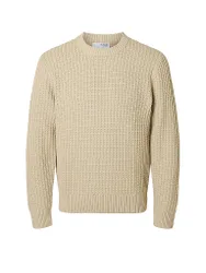 Pullover SLHTOM beige XXL