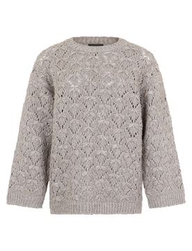 Modern Crew Neck Sweater with Wide Collar
