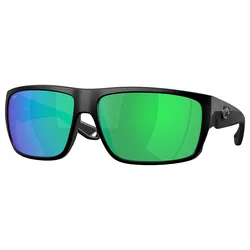 Fly Line Polarized Sunglasses Matte Black 1 Green Mirror 580P/CAT3 Men