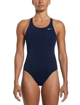 Hydrastrong Solids Fast Back 2.0 Swimsuit Midnight Navy US 30 Women - Nike Swim - FashionsVida