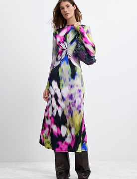 Robe longue imprimée M. C. Lacroix, , Viscose, XS