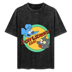 The Itchy and scratchy Cartoons T-Shirt Soft Durable Cotton T-Shirt