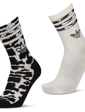 Crew 2 Pack Unisex Socken - Schwarz - Größe 43-45 Black 43-45 - Adidas - FashionsVida