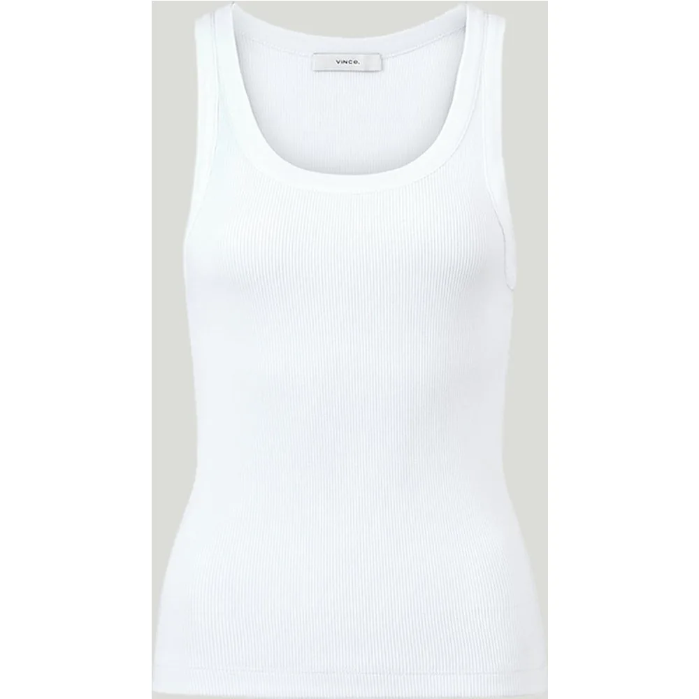 Top de tirantes con cuello scoop Off white - Vince - FashionsVida